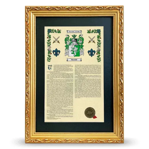 Mariolle Deluxe Armorial Framed - Gold