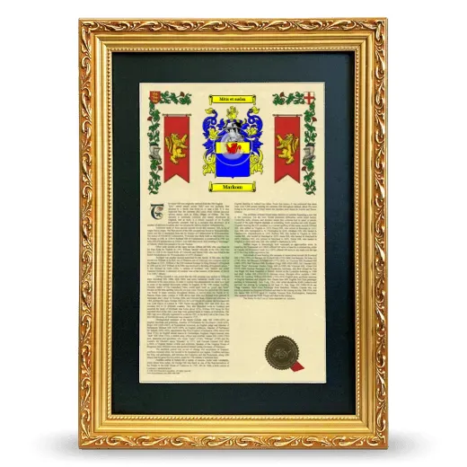 Markom Deluxe Armorial Framed - Gold