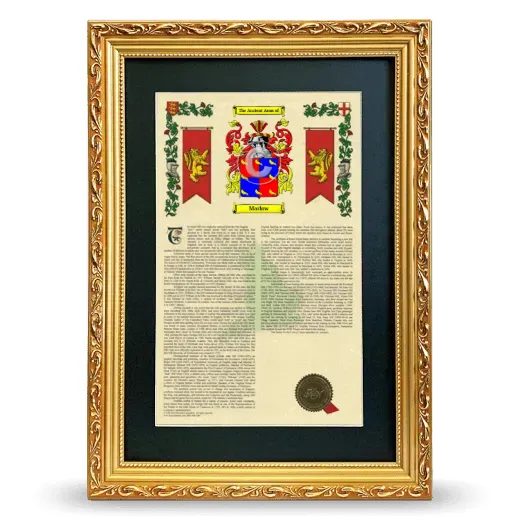 Marlow Deluxe Armorial Framed - Gold