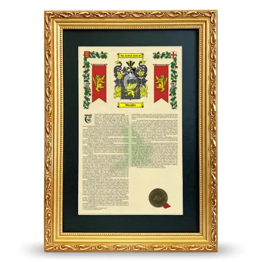 Marples Deluxe Armorial Framed - Gold