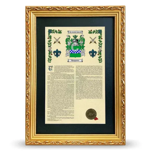 Marquette Deluxe Armorial Framed - Gold