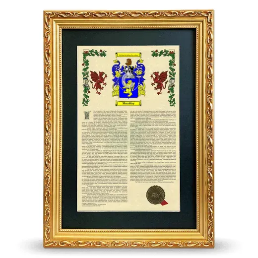 Marriday Deluxe Armorial Framed - Gold