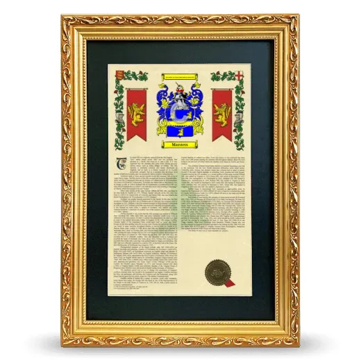 Marsters Deluxe Armorial Framed - Gold