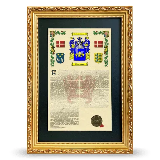 Martensson Deluxe Armorial Framed - Gold