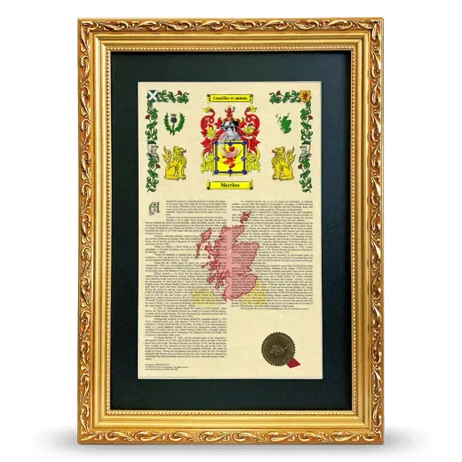 Martlan Deluxe Armorial Framed - Gold