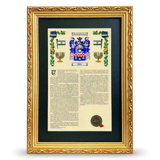 Marx Deluxe Armorial Framed - Gold
