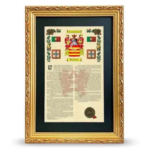 Mascarenas Deluxe Armorial Framed - Gold