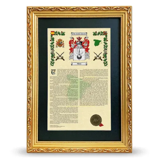 Mata Deluxe Armorial Framed - Gold