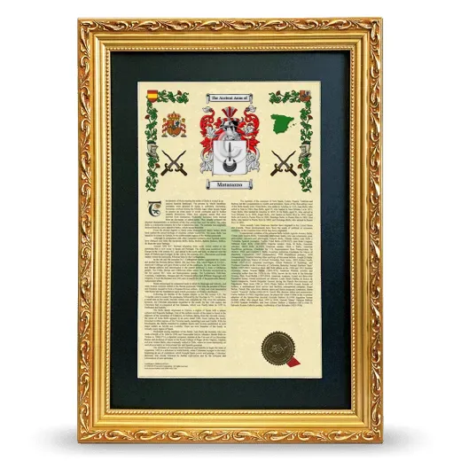 Matarazzo Deluxe Armorial Framed - Gold