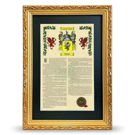 Matthes Deluxe Armorial Framed - Gold
