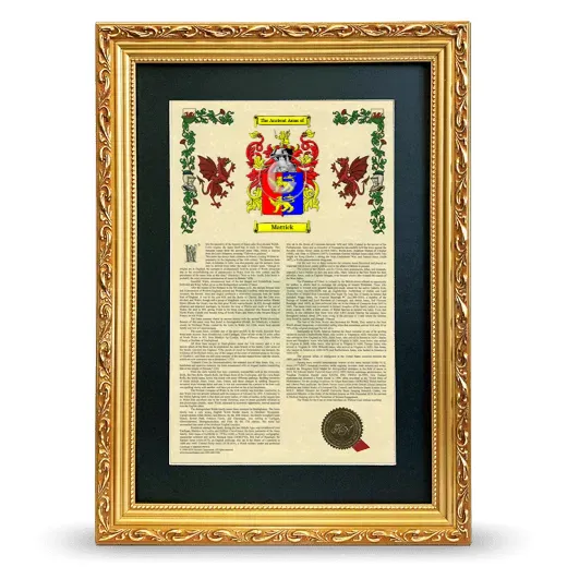 Mattick Deluxe Armorial Framed - Gold