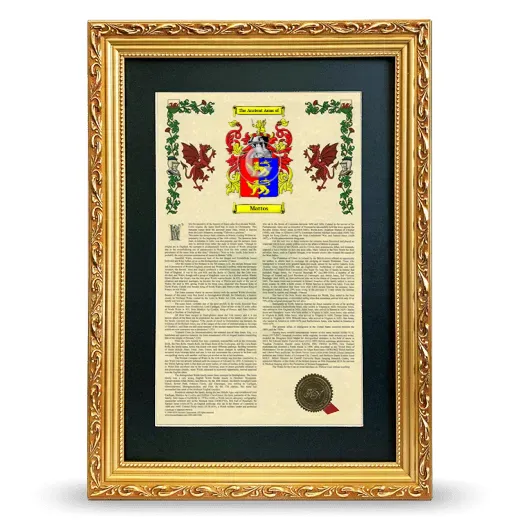 Mattos Deluxe Armorial Framed - Gold