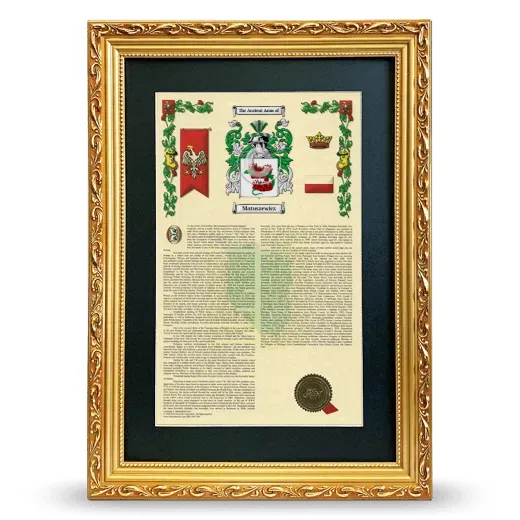 Matuszewicz Deluxe Armorial Framed - Gold
