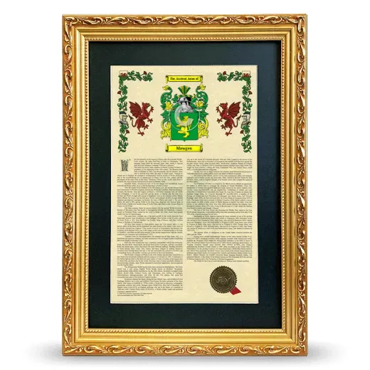 Mawgen Deluxe Armorial Framed - Gold