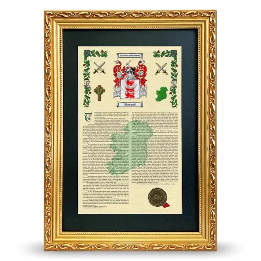 Mawynd Deluxe Armorial Framed - Gold