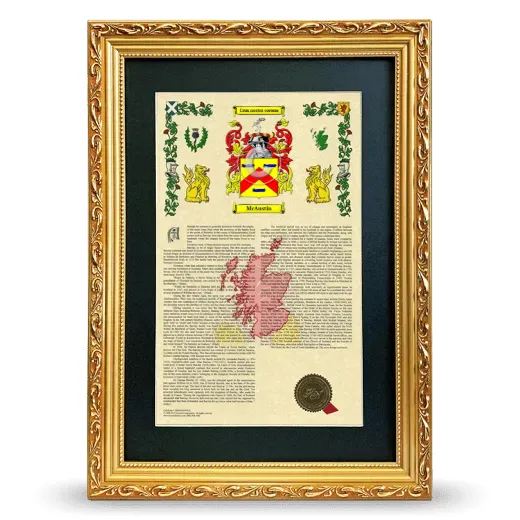 McAustin Deluxe Armorial Framed - Gold