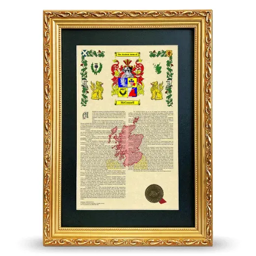 McConnell Deluxe Armorial Framed - Gold