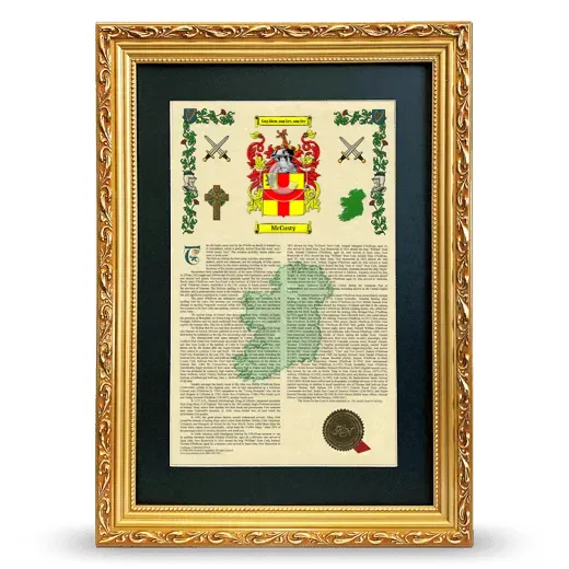 McCusty Deluxe Armorial Framed - Gold
