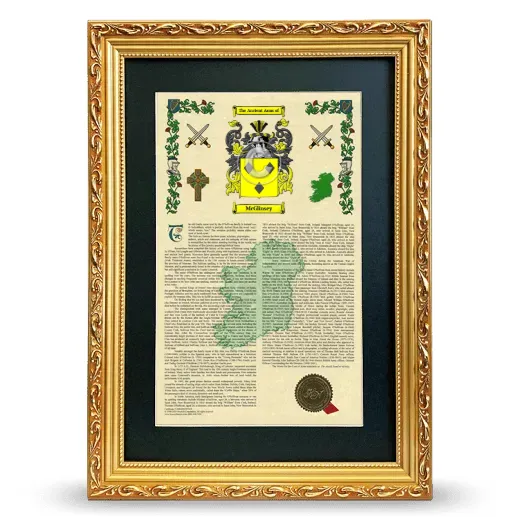 McGlinsey Deluxe Armorial Framed - Gold