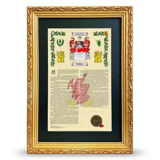 McMinn Deluxe Armorial Framed - Gold