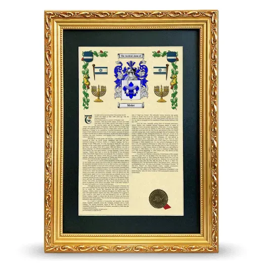 Meier Deluxe Armorial Framed - Gold