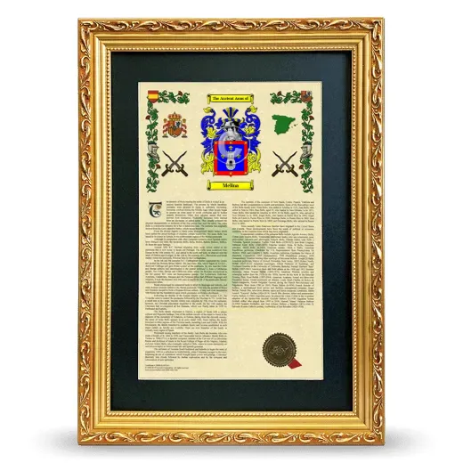 Melina Deluxe Armorial Framed - Gold
