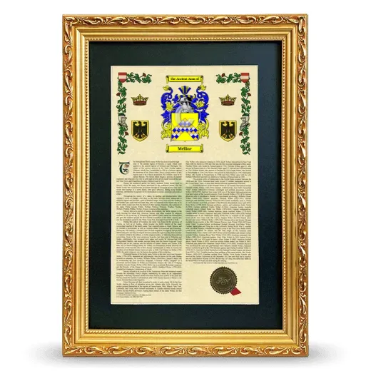 Melline Deluxe Armorial Framed - Gold