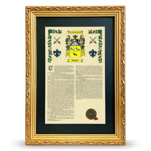Merlotte Deluxe Armorial Framed - Gold