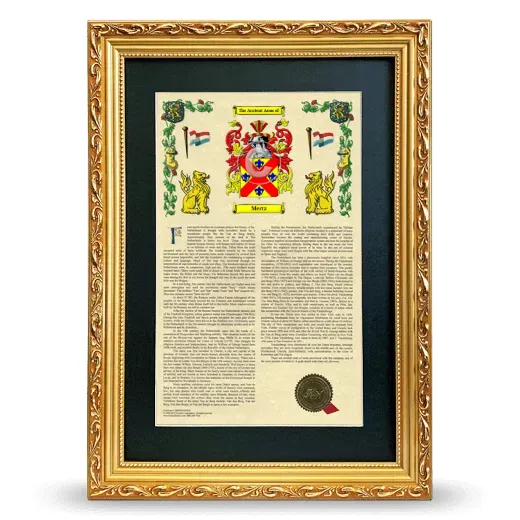 Mertz Deluxe Armorial Framed - Gold