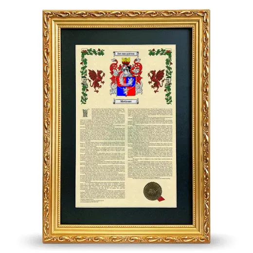 Meticoat Deluxe Armorial Framed - Gold