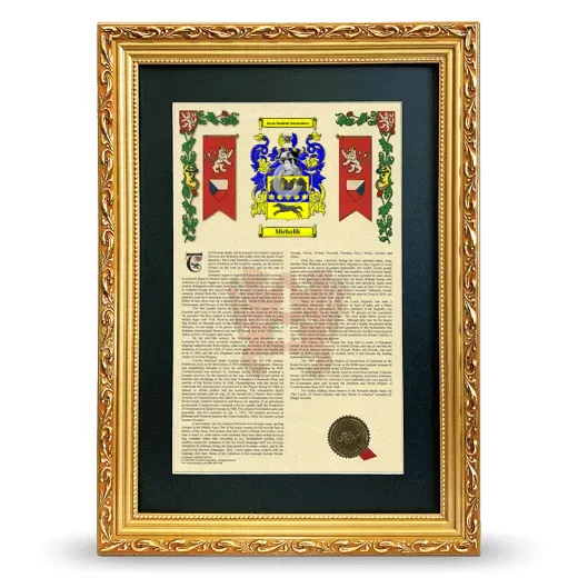 Michalik Deluxe Armorial Framed - Gold