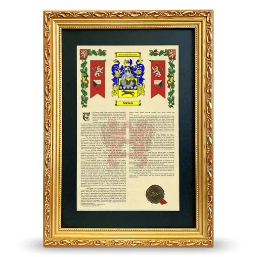 Michals Deluxe Armorial Framed - Gold