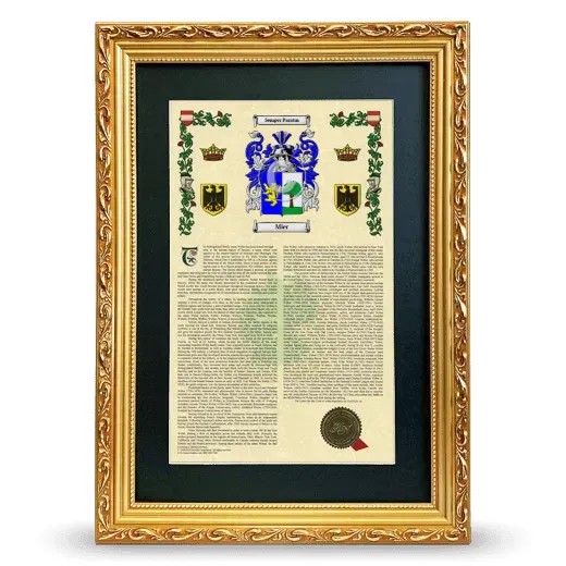 Mier Deluxe Armorial Framed - Gold