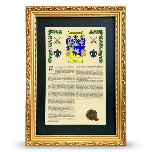 Milette Deluxe Armorial Framed - Gold