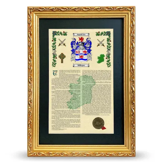 Millegan Deluxe Armorial Framed - Gold