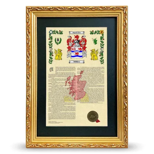 Milliken Deluxe Armorial Framed - Gold