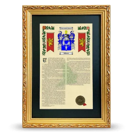 Milmon Deluxe Armorial Framed - Gold