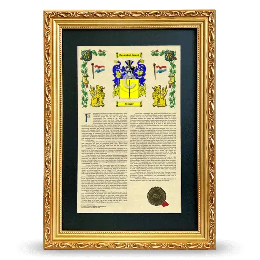 Milner Deluxe Armorial Framed - Gold