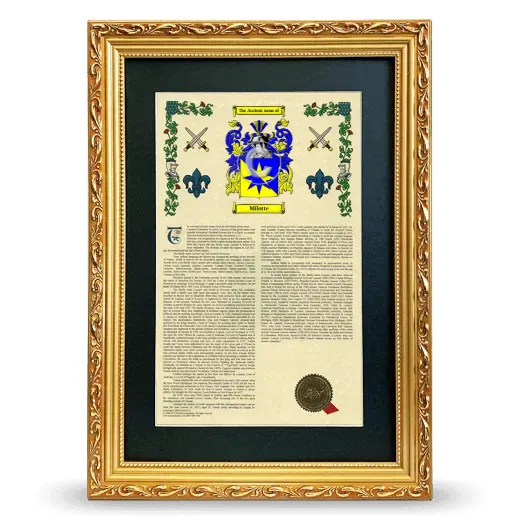 Milotte Deluxe Armorial Framed - Gold