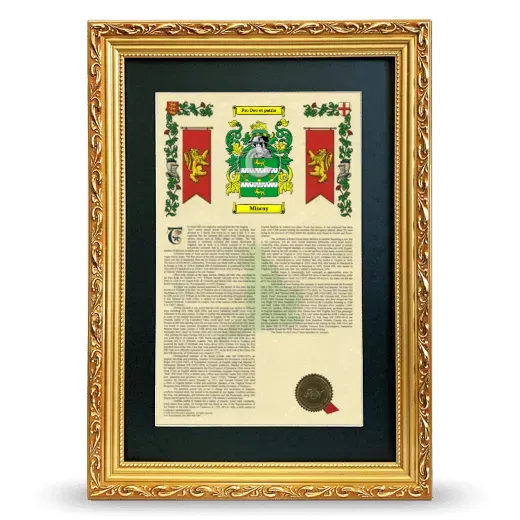 Mincay Deluxe Armorial Framed - Gold