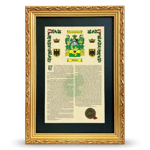 Minnich Deluxe Armorial Framed - Gold