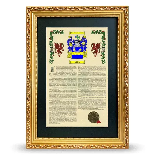 Mirick Deluxe Armorial Framed - Gold