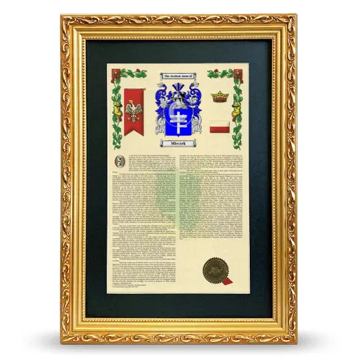 Mleczek Deluxe Armorial Framed - Gold