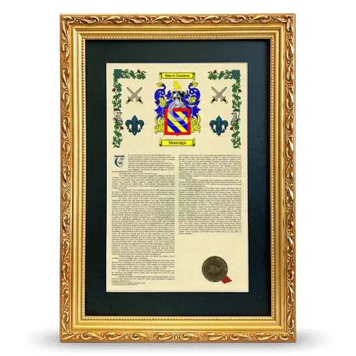 Montaigu Deluxe Armorial Framed - Gold