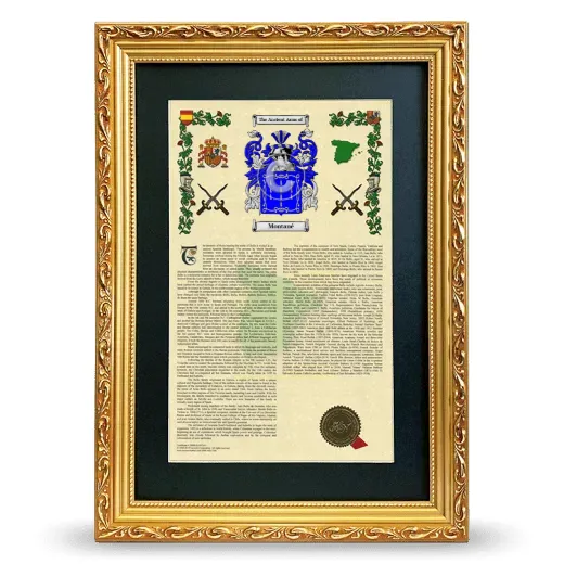 Montané Deluxe Armorial Framed - Gold