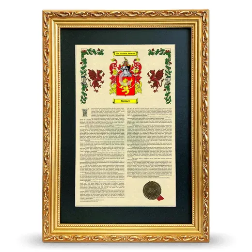 Morace Deluxe Armorial Framed - Gold