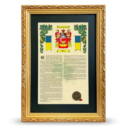 Moros Deluxe Armorial Framed - Gold