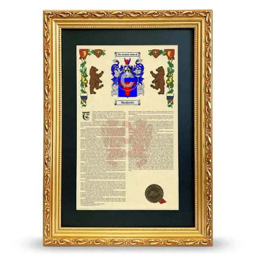 Moskovits Deluxe Armorial Framed - Gold