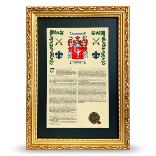 Mounier Deluxe Armorial Framed - Gold