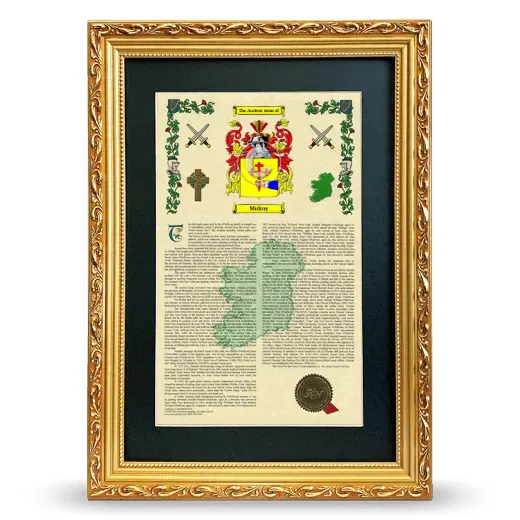 Mulroy Deluxe Armorial Framed - Gold